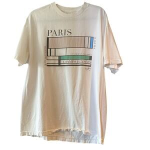 J. Galt Paris Oversized Graphic Tee One Size